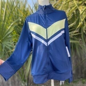 Zelos Navy Blue Track Jacket Size Small NWT